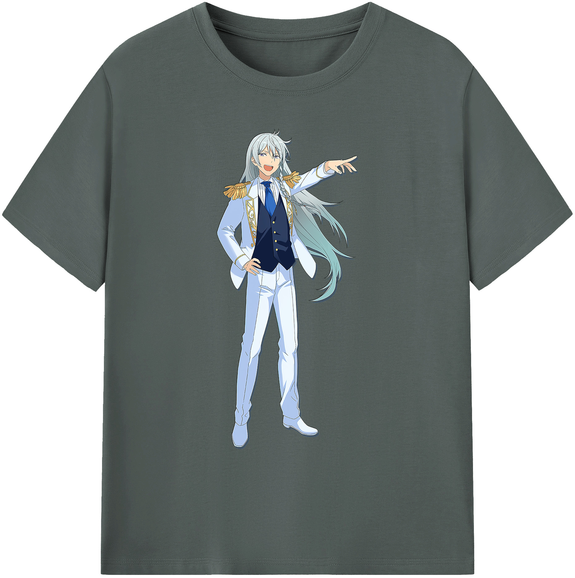 （画像用） あんさんぶるスターズ! Ensemble Stars 綿100％ メンズ半袖Tシャツ｜肌触りやわらか＆通気性
